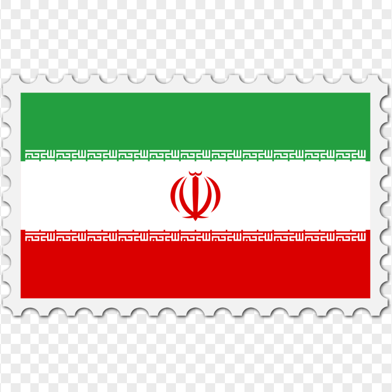 HD Iran Postage Flag PNG