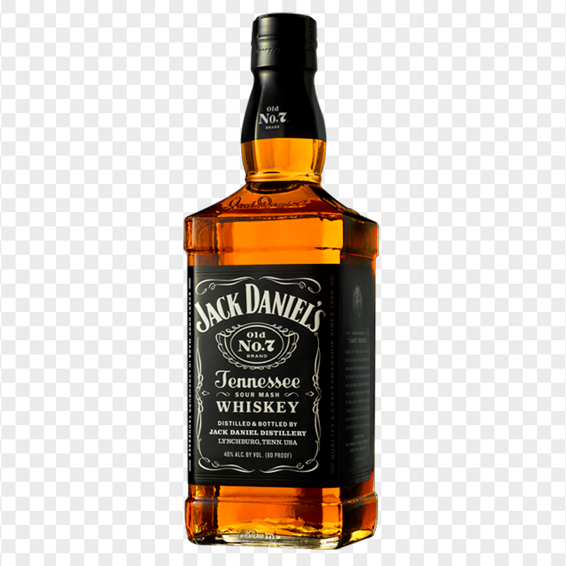HD Jack Daniels Whiskey Bottle PNG