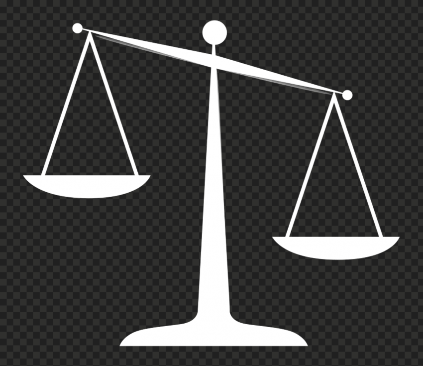 HD Justice Weighing Scale Law White Silhouette PNG Citypng