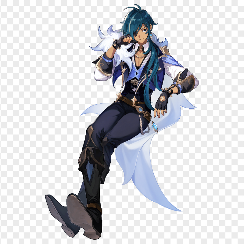 HD Kaeya Genshin Impact Character PNG