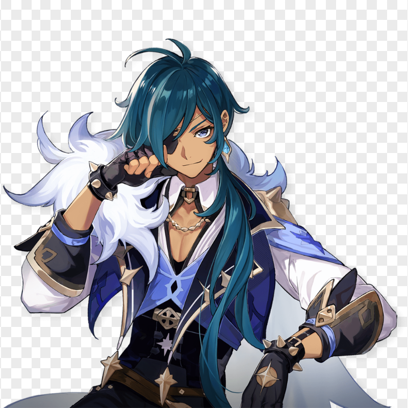 HD Kaeya Genshin Impact Game Character PNG