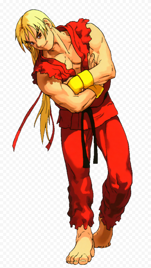 HD Ken Masters Street Fighter Clipart PNG