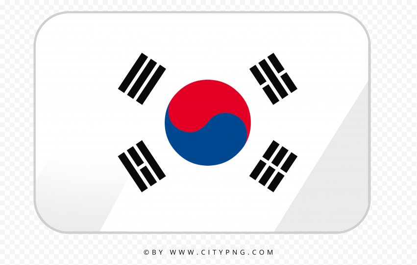 HD Korea Flag Icon Transparent Background | Citypng