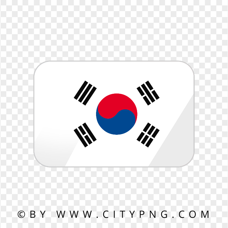 HD Korea Flag Icon Transparent Background