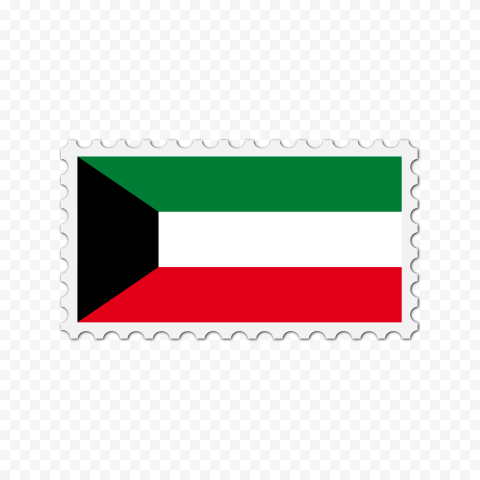 HD Kuwait Postage Stamp Flag Transparent PNG