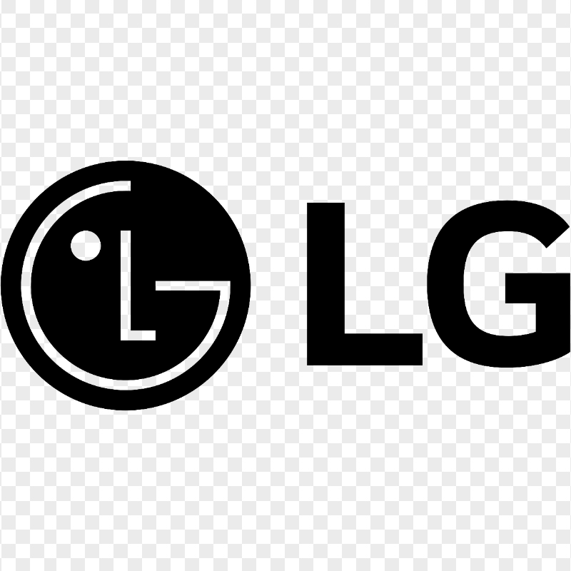 HD LG Black Logo Transparent Background