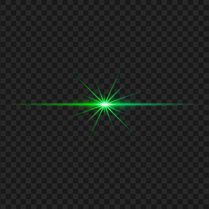 HD Light Line Flare Green Effect Transparent PNG
