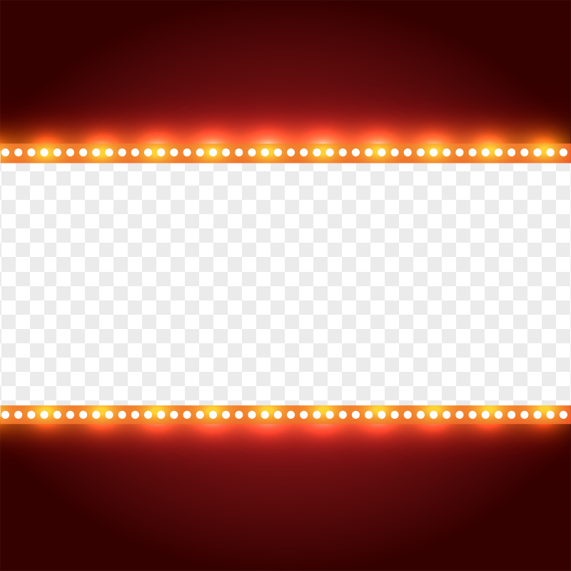 HD Lights Border Bulbs PNG