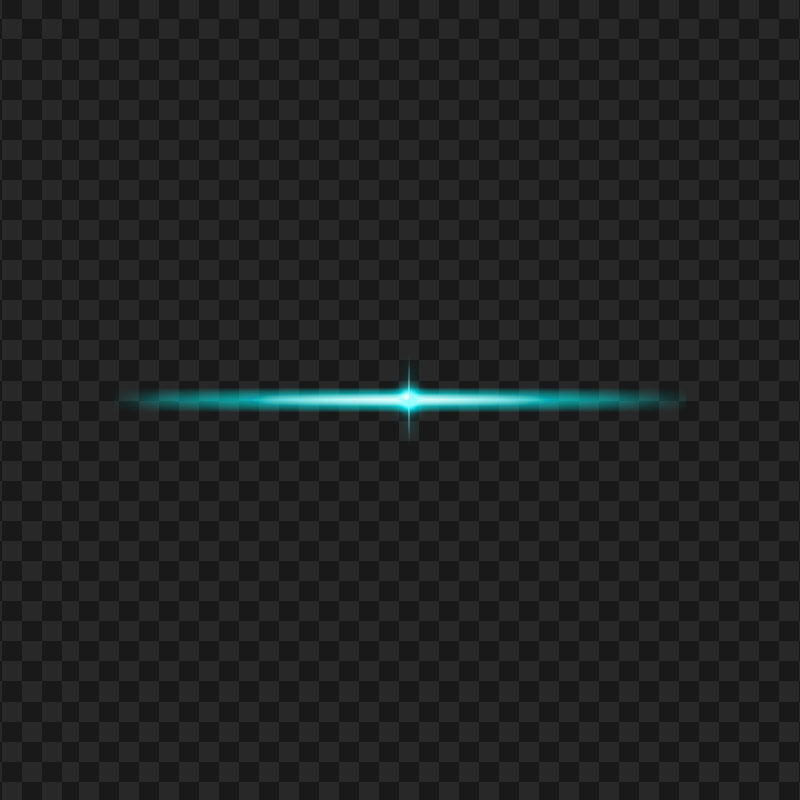 HD Line Blue Neon Glowing Light Effect PNG