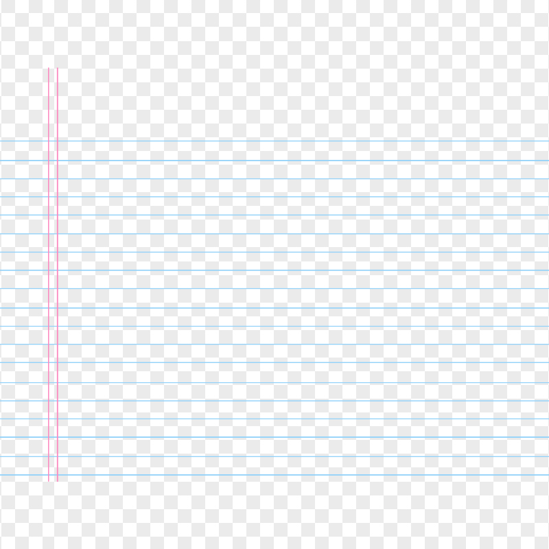 HD Lined School Notebook Paper Sheet PNG