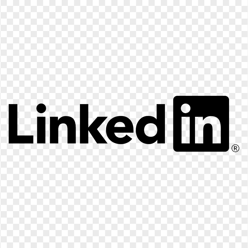 HD Linkedin Black Logo Transparent PNG