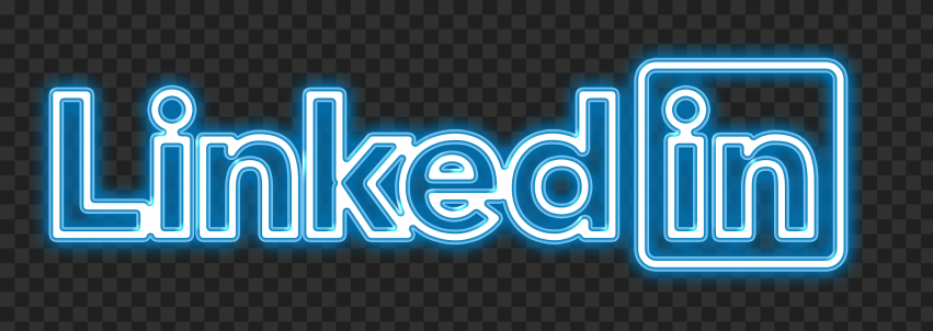 HD Linkedin Neon Logo Transparent PNG
