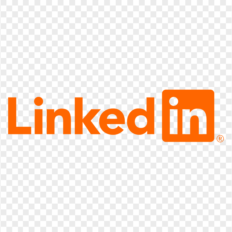 HD Linkedin Orange Logo Transparent Background