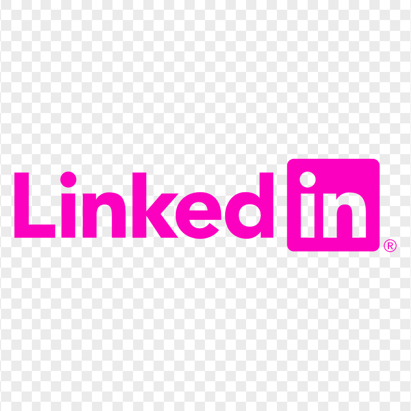 HD Linkedin Pink Logo Transparent Background