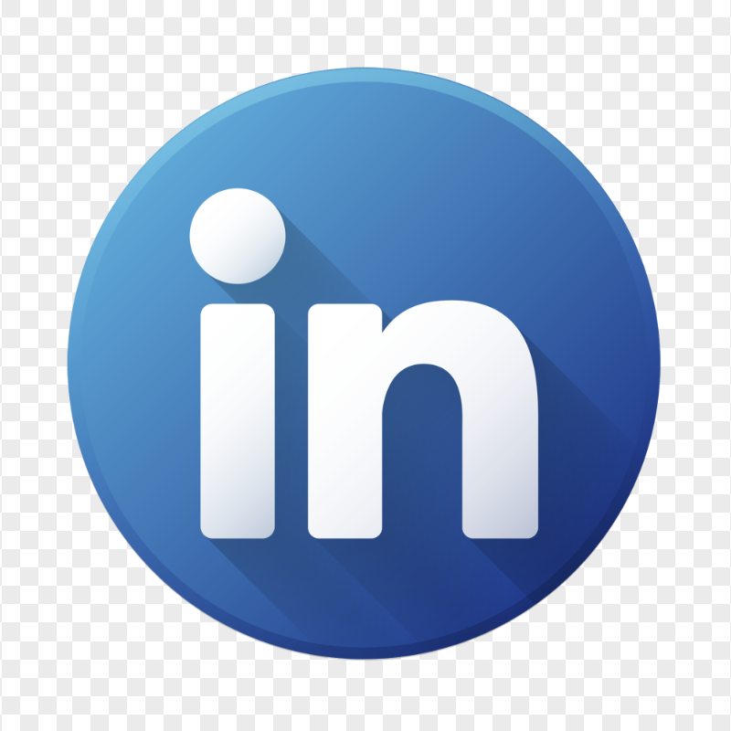 HD Linkedin Round Blue Vector Icon Transparent PNG