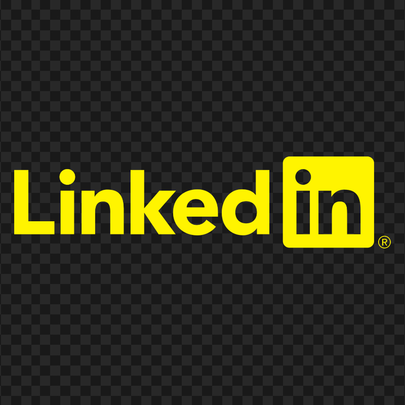 HD Linkedin Yellow Logo Transparent Background