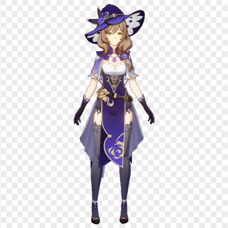 HD Lisa Genshin Impact In Game Character PNG