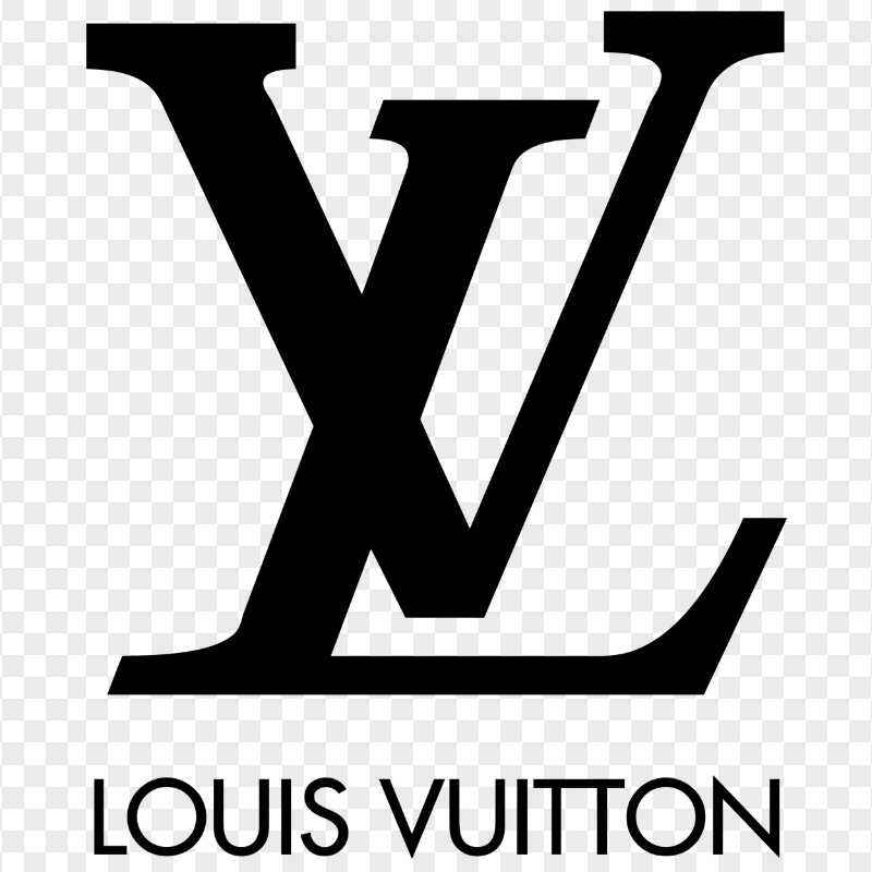 HD Louis Vuitton Black Logo PNG