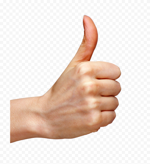 HD Male Hand Thumbs Up Success Good Sign PNG