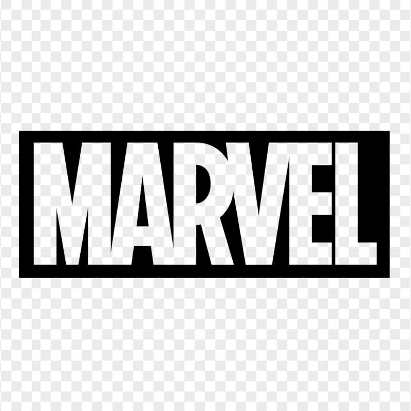 HD Marvel Black Logo Transparent PNG
