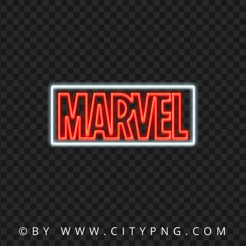 HD Marvel Neon Logo Transparent PNG
