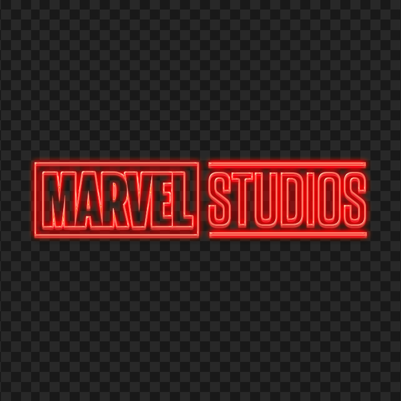 HD Marvel Studios Red Neon Logo PNG