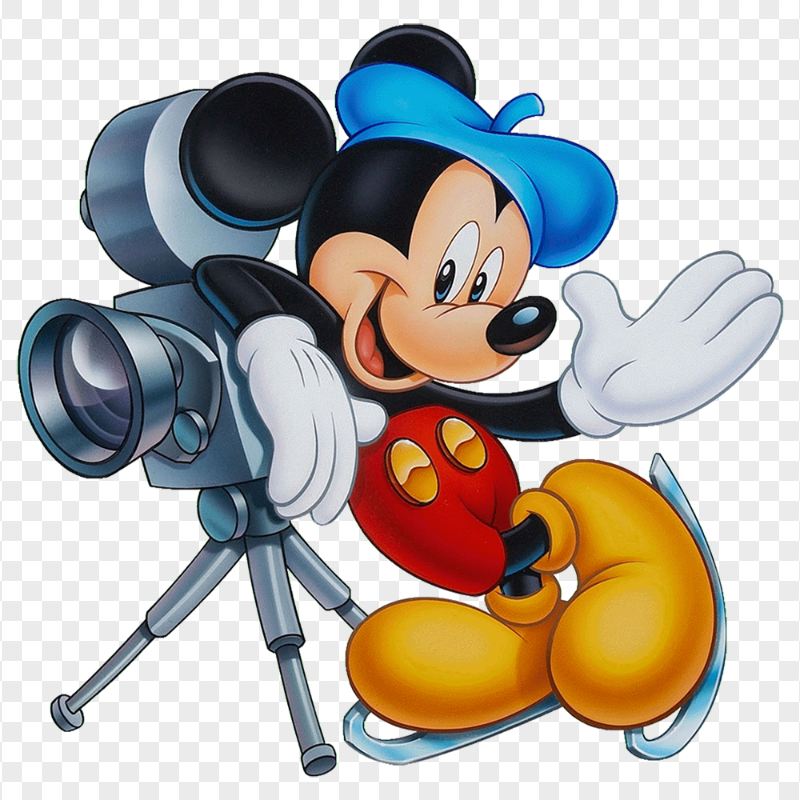 HD Mickey Mouse Director Art Camera PNG