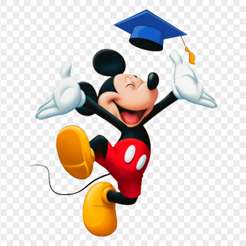 HD Mickey Mouse Graduation Transparent PNG