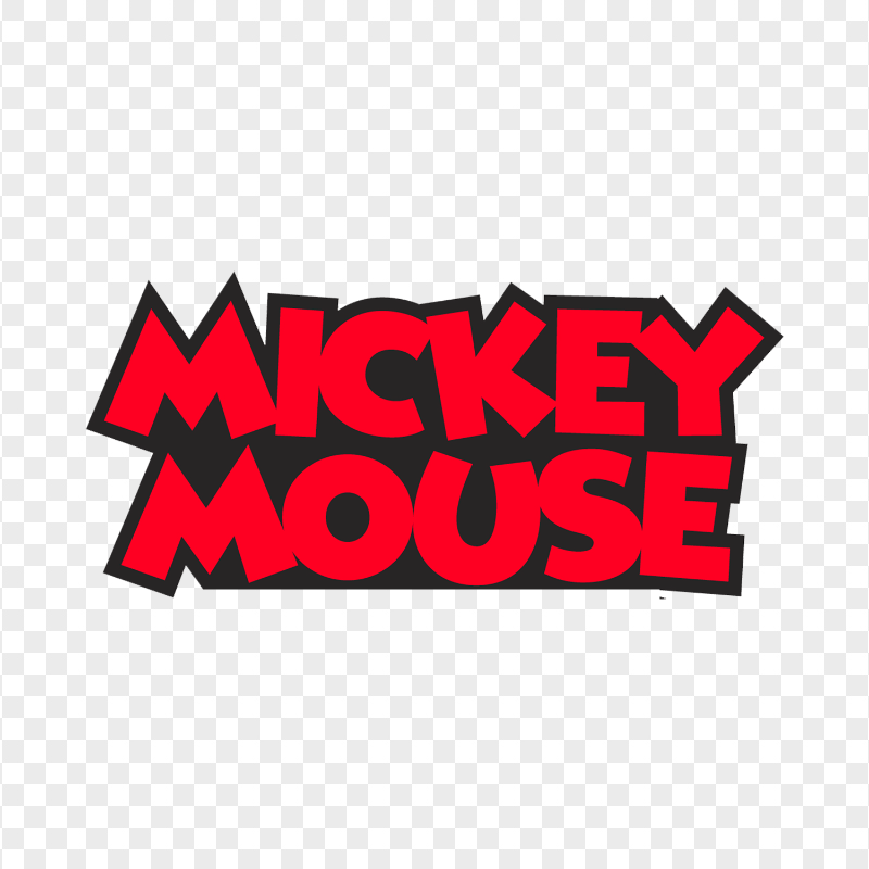 HD Mickey Mouse Name Logo PNG