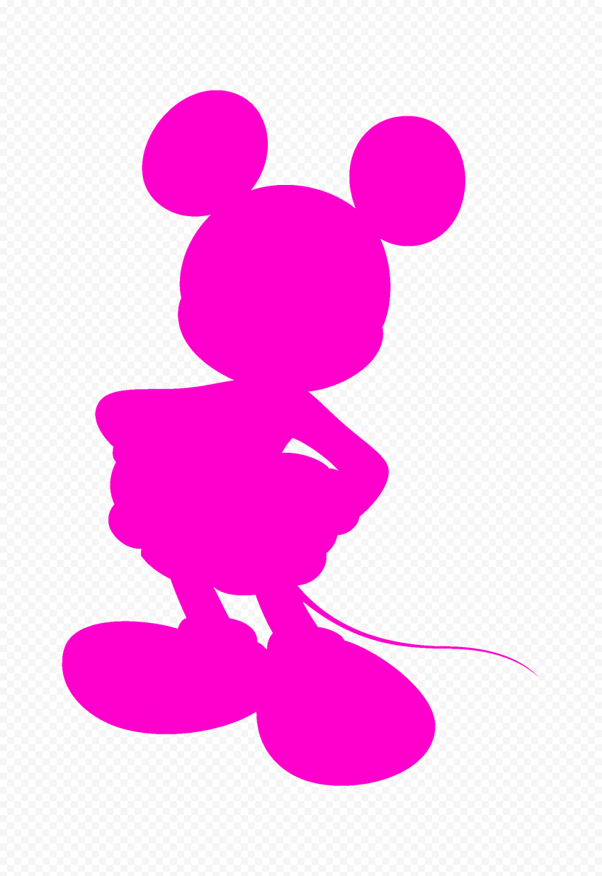 Mickey Mouse Blue Silhouette HD PNG | Citypng
