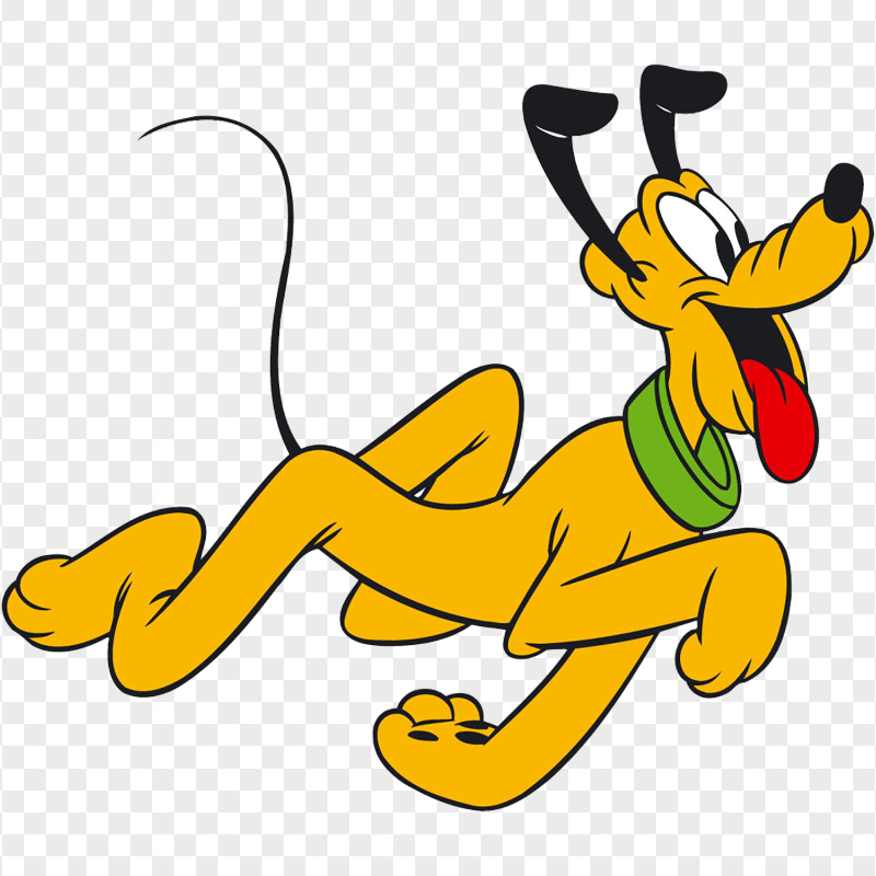 HD Mickey Mouse Running Pluto Dog PNG