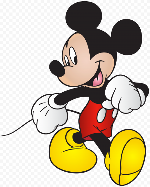 HD Mickey Mouse Walking Cartoon Character PNG | Citypng