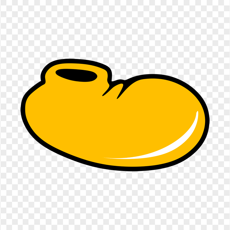 HD Mickey Mouse Yellow Shoe PNG