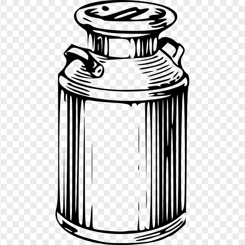 HD Milk Churn Can Container Drawing PNG