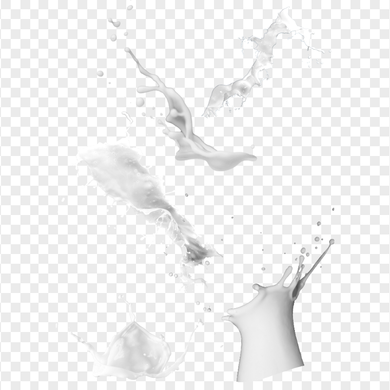 HD Milk Cream Yogurt  White Liquid Splash Transparent PNG