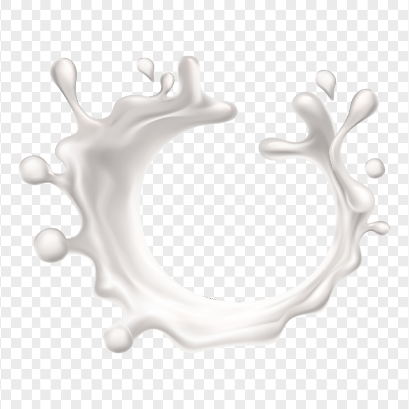 HD Milk Splash Liquid PNG