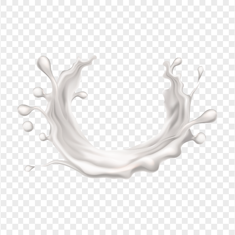 HD Milk Splash Transparent PNG