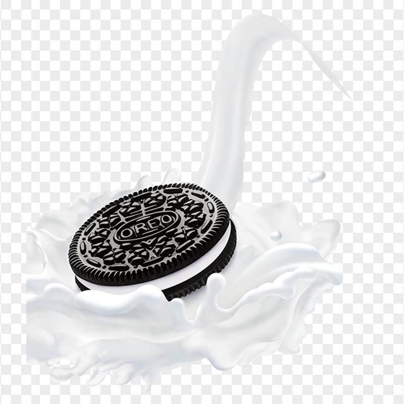 HD Milk Splash With Oreo Cookies PNG