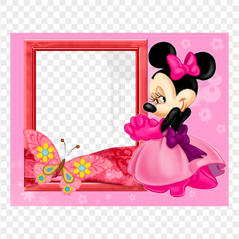 HD Minnie Mouse Photo Frame For Kids PNG
