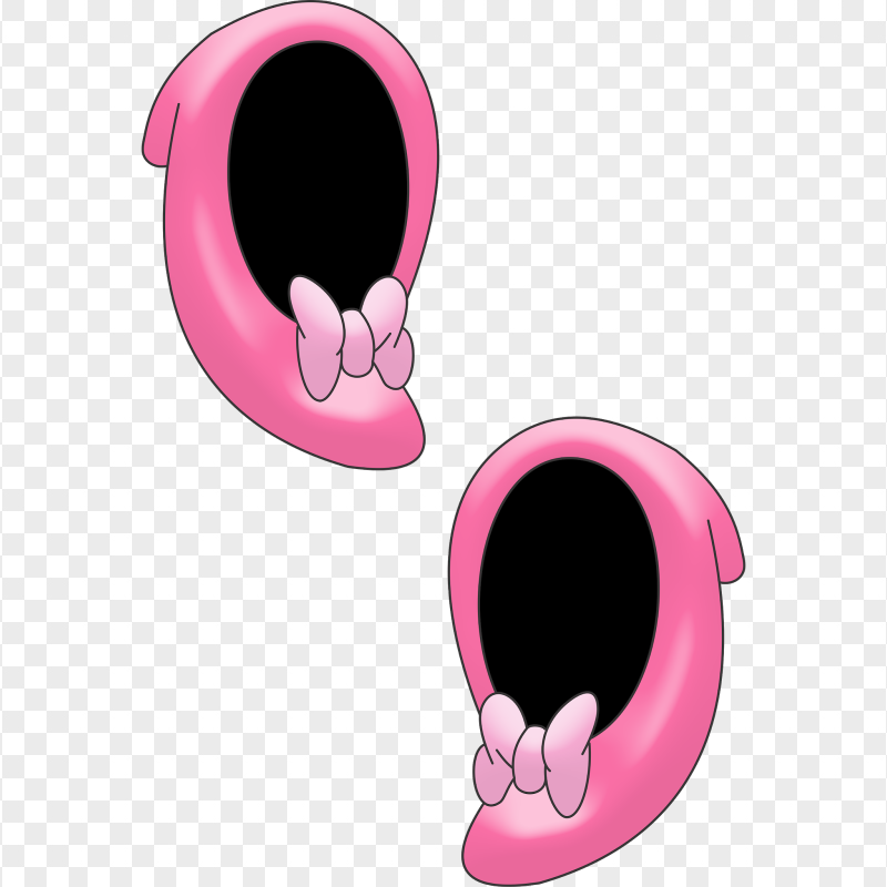 HD Minnie Mouse Two Pink Shoes PNG