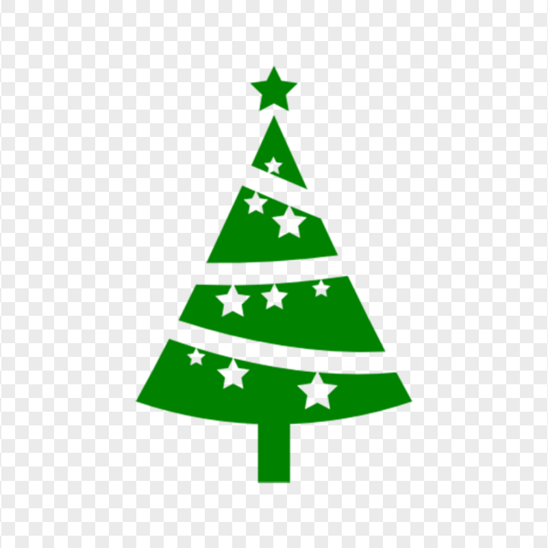 HD Modern Green Christmas Tree Icon PNG