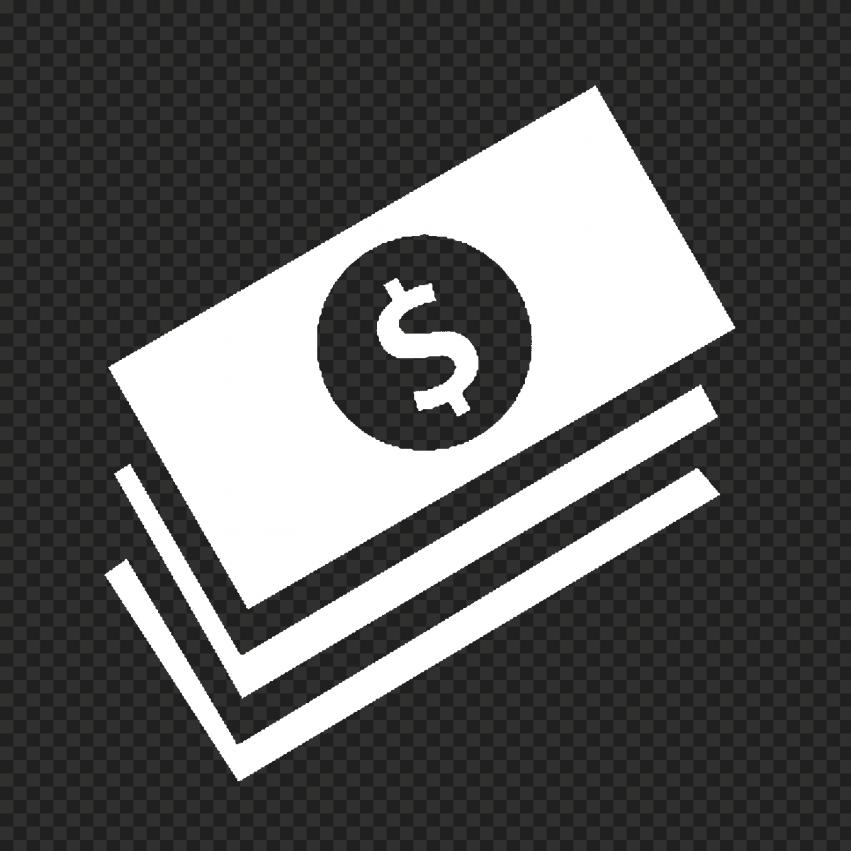 HD Money Cash White Icon Transparent PNG Citypng