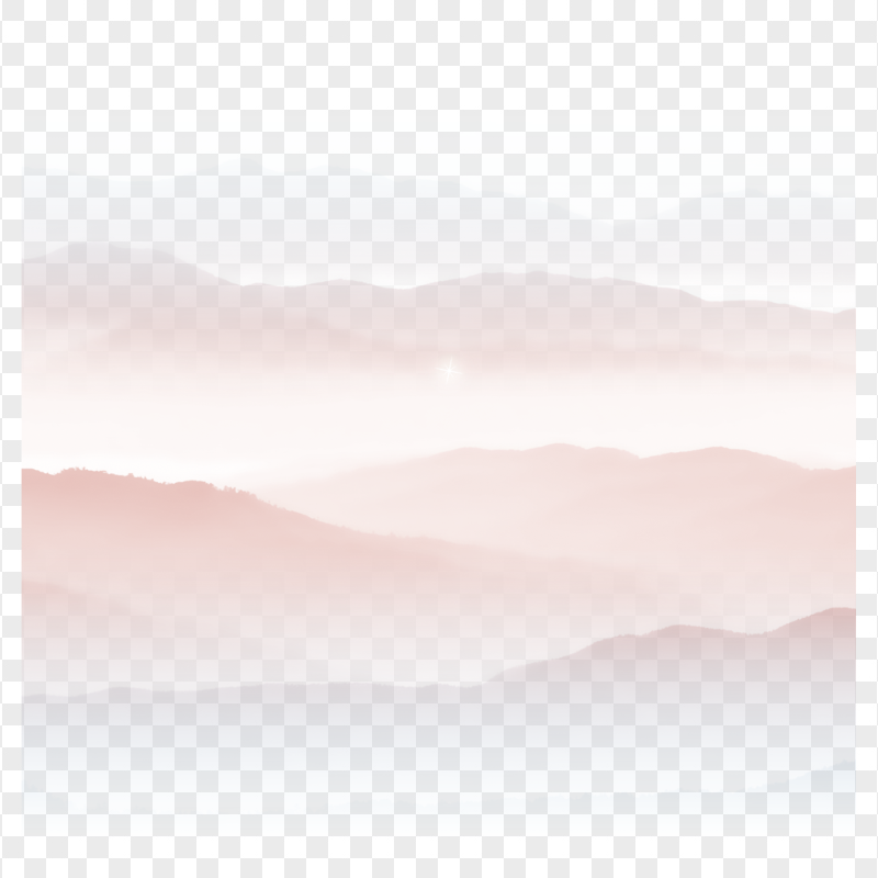 HD Mountain Range Fog Illustration PNG
