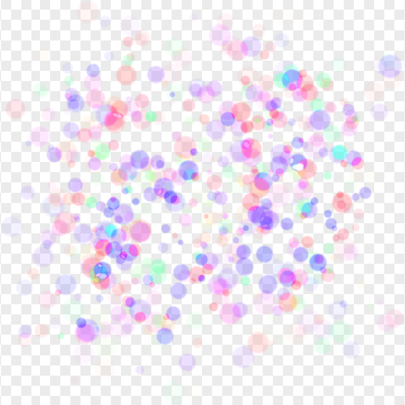 HD Multicolor Bokeh Light Effect Transparent PNG