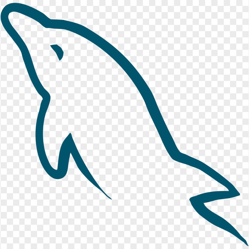 HD MySQL Dolphin Logo Sign Symbol PNG