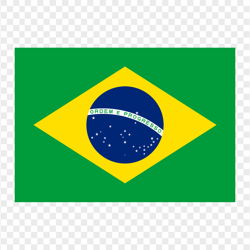 HD National Brazil Flag Transparent Background