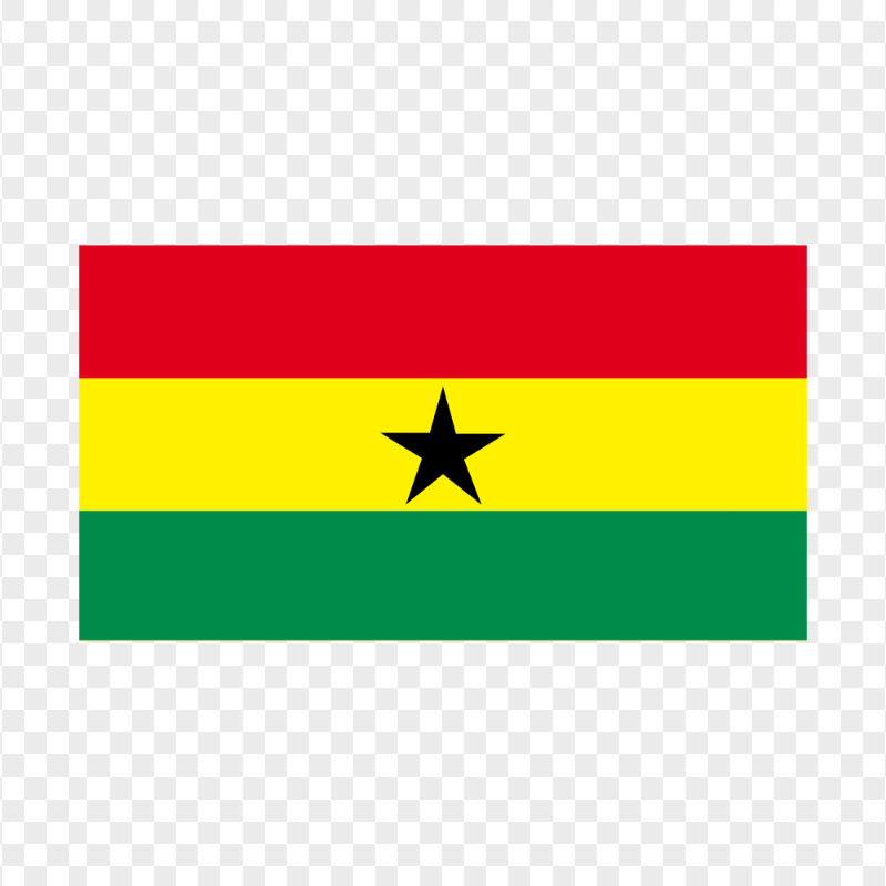 HD National Flag Of Ghana PNG
