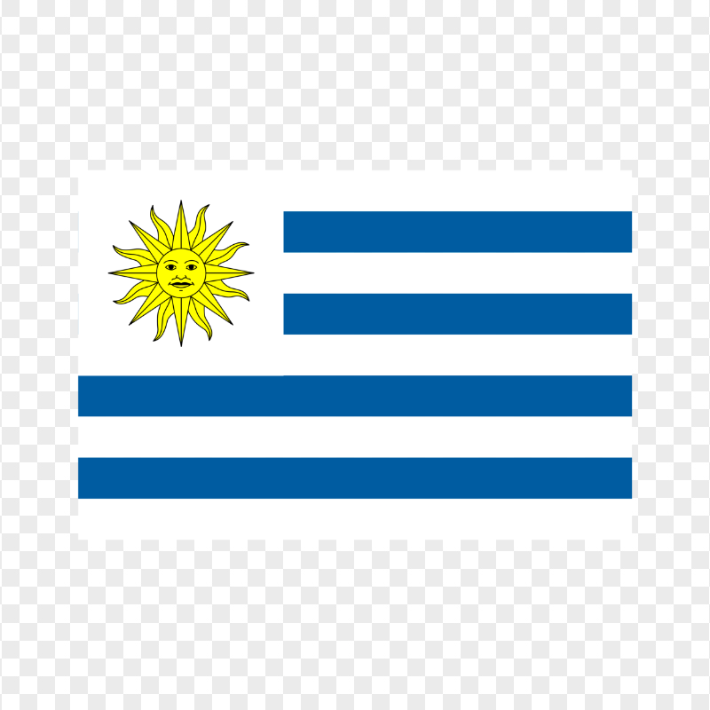 HD National Uruguay Flag PNG