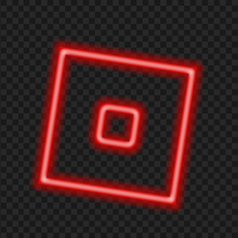 HD Neon Roblox Square Symbol Sign Icon Logo PNG