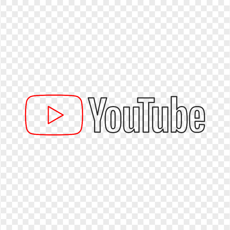HD Official Outline Youtube YT Logo PNG